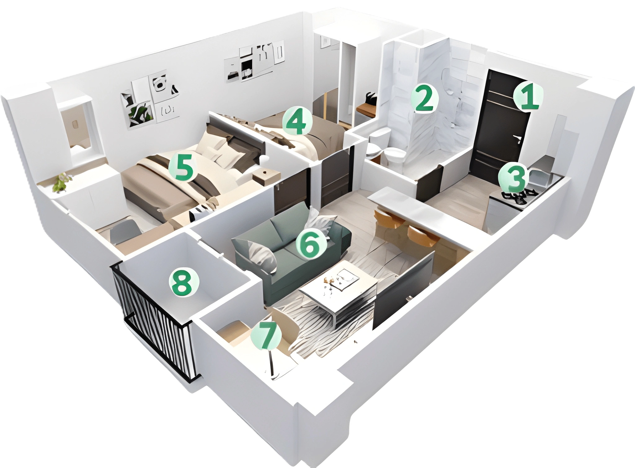 Denah 2 BR